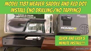 Remington Model 1187 Weaver Saddle and Romeo 5 Red Dot Installation