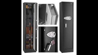 SECUSTAR 7-Rifle Safe for Home Defense Higher level of security extra thickness door 20 Guage