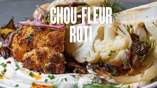 Un chou-fleur rôti crousti-fondant & sauce yaourt ! 