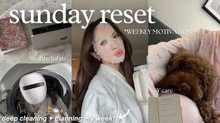 SUNDAY RESET ROUTINE  weekly planning, productive, deep cleaning + self-care, & recharging