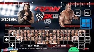 WWE 2K15 PC Game For Winlator PC Emulator On Android | Roman Reigns Vs. Brock Lesnar Raw | Gameplay