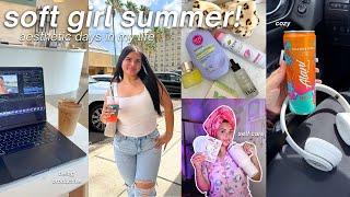 Soft Girl Summer Diaries ️ Self Care Shopping, Reading, Cozy Vibes & Aesthetic Days In My Life!