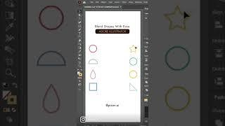 Blend Shapes easily using Adobe Illustrator