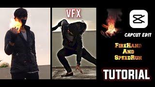 Firehand  and speedrun Capcut VFX Easy editing Tutorial (phone edit)