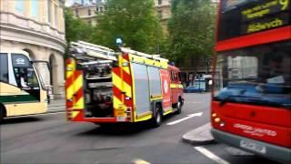 London Fire Brigade - A241 Soho Pump Ladder On Emergency Call