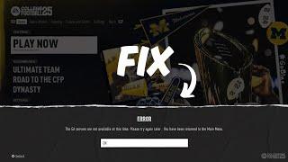 How to Fix “Can’t Connect to EA Servers” Error in EA SPORTS FC 25