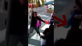 Mom saves kids from armed robber #shorts #police