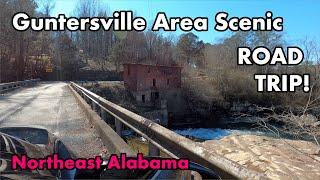 Guntersville Alabama ROAD TRIP! Stone Arch, Red Mill Falls, High Falls & Buck's Pocket Viewpoint