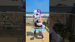 Touch grass? Nah the sea! #furry #furries #fursuit #tiktok #shorts