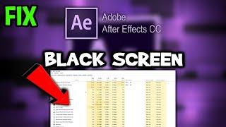 Adobe After Effects – How to Fix Black Screen & Stuck on Loading Screen