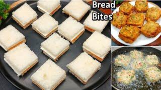 2 Minutes Bread Snacks | Moong Dal Bread Bites | New Recipe | Cheese Snacks | Evening Bread Snacks