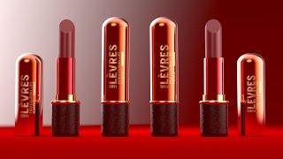 Keyshot Rendering Tutorial,  Lipstick Cosmetic Packaging Mockup