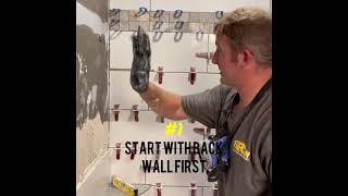 Tile shower wall pro tips