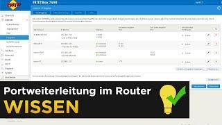 Portweiterleitung im Router - Beispiel für Spiele und Überwachungskameras (Fritzbox)