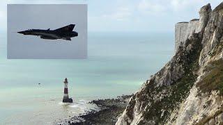  Saab Draken Beachy Head Cliffs Flypast Eastbourne Airshow