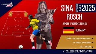 Women's Soccer | Winger | Sina Marie Rosch, Germany | Highlights | Recruit 2025