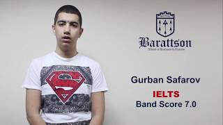 IELTS prep course -  Gurban's success story with Barattson