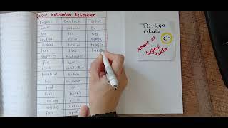 Türkçe çok kullanılan kelimeler #learn Turkish-Turkish lessons A1#Türkçe öğreniyorum #easy Turkish