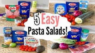 5 Quick & EASY Pasta Salad Recipes!