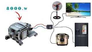 Как превратить двигатель стиральной машины в генератор на 250 вольт