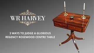 #masterclass : 3 ways to judge a glorious Regency Rosewood Centre Table