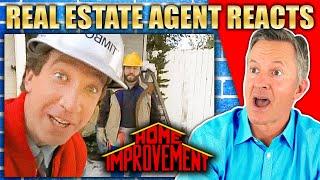 Real Estate Agent Reacts to Home Improvement Tim Taylor's Funniest Fails