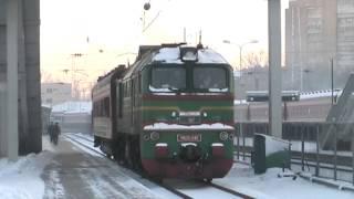 Тепловоз М62К-1181 c путеизмерительeм / M62K-1181 with track measurement car