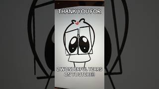 THANK YOU FOR 2 YEARS ON YOUTUBE! #subscribe #art #digitalart #shorts