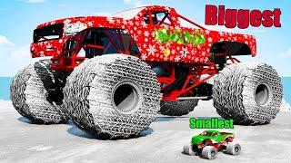 Biggest vs Smallest Monster Truck #7 - Beamng drive