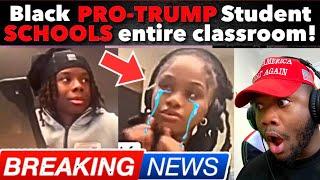 Young Black Pro-Trump Student SCHOOLS Entire Liberal Classroom!