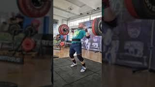 Apollon Axle Lift: 120kg. Italian Record u80kg for Matteo Londei.