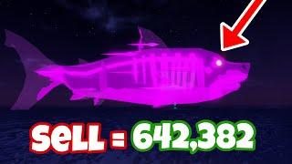 I GOT A SPARKLING SHINY GIANT MYTHICAL PHANTOM MEGALODON IN FISCH!! (Roblox)