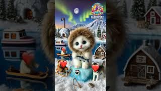 Arctic Adventures – This Fluffy Explorer is Fishing Under the Northern Lights