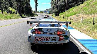 Gran Turismo 7 - Gameplay Castrol Toyota Tom's Supra GT500 @ Trial Mountain (4K 60FPS HDR PS5)