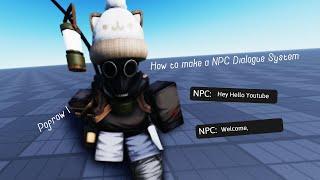 How to make a NPC Dialogue System | Roblox Studio