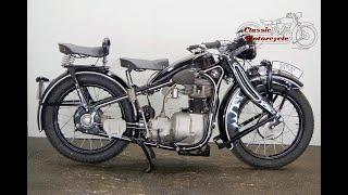 BMW R4 1935 398cc 1 cyl ohv - starting up