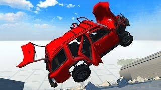 МАШИНА НА КУСКИ - АДСКИЕ СПУСКИ BeamNG Drive