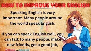 How To Improve Your English | Learning English | Graded Reader