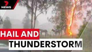 Bolts of lightning ignite a house fire in Kellyville | 7NEWS