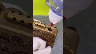 THORENS Steampunk Lighter - Gear Linkage#thorenslighter#lighter#kerosenelighter#luxurylighter
