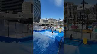 Nick Nguyen - Las Vegas FlowRider at Planet Hollywood Resort Pro Flowboarder Flowboarding Pool deck