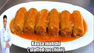 Kousa mahshi/simple kousa mahshi/ stuffed zucchini/Arabic food recipes/