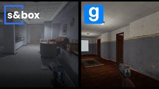 s&box vs gmod - office like map