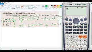 #25 PARTIAL DERIVATIVE CALCULATOR TECHNIQUE ENGLISH ENGINEERING REVIEW.