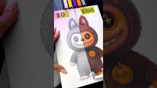 Drawing LABUBU with $0 #labubu #draw #pencildrawings #art #drawing #usa
