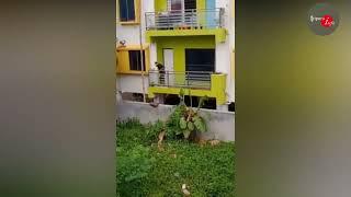 Tripura news : A thief was caught on camera at Ramnagar Road No-1, Agartala.