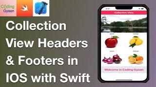 CollectionView Headers & Footers (Swift , Xcode, 2022) - iOS Development