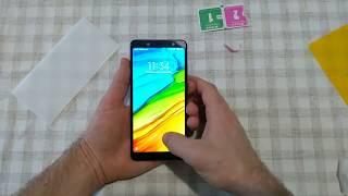 "5D" защитное стекло. Поклейка на Redmi Note 5.