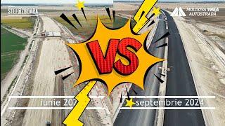 [FASTFORWARD] Autostrada A7, COMPARAȚIE șantier COMPLET, 320 kilometri, iunie versus septembrie 2024