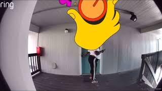 Black girl walks out and rips a huge fart 